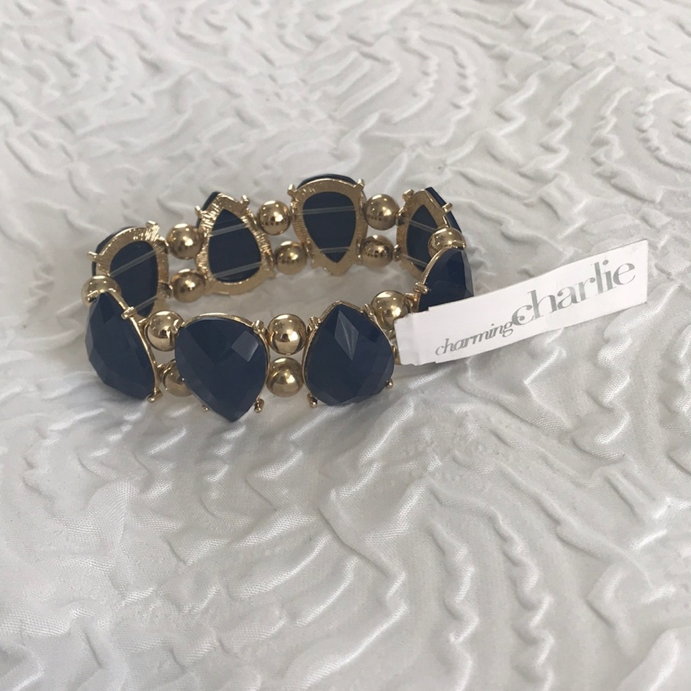 Navy Gold Bracelet